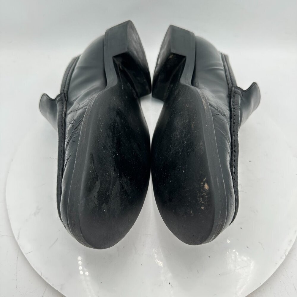 Gucci Men Size UK 8.5D US 9 Black Leather Pull On Penny Loafer Dress Shoes - Picture 7 of 12